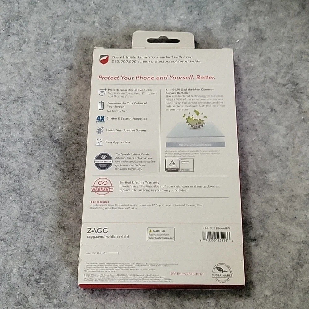 Invisible Shield glass elite visionguard NIB